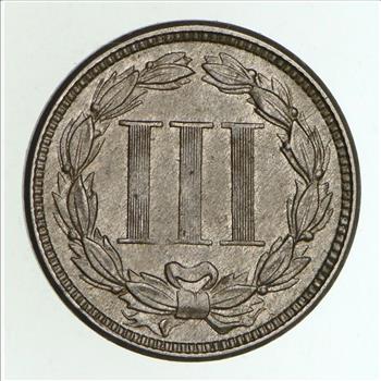 1865 Nickel Three-Cent Piece - Circulated