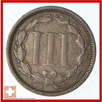 1866 Three-Cent Piece - Copper Nickel