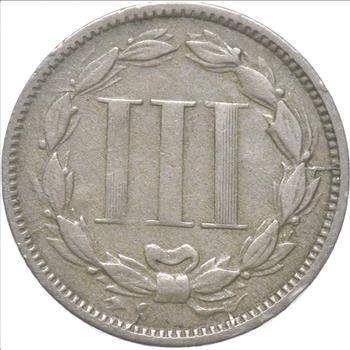 1867 Nickel Three-Cent Piece - Charles Coin Collection