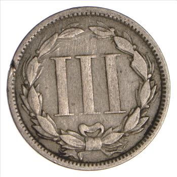 1868 - ***3***THREE***Cent Piece*** - US Type Coin