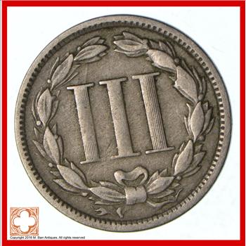 1868 Three-Cent Piece - Copper Nickel