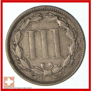 1870 Three-Cent Piece - Copper Nickel