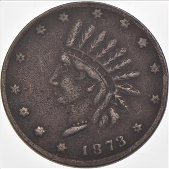 1873 James & French Civil War Token R-6 OH 170B