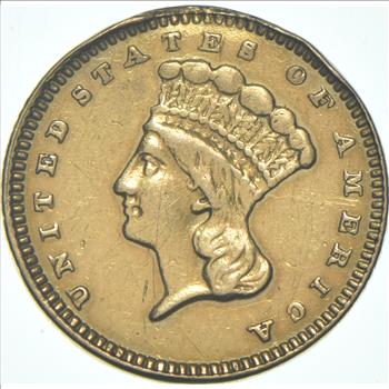 1875 $1 Indian Princess Head Gold Dollar Piece