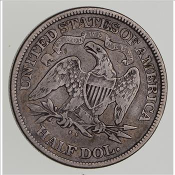 1875-CC Seated Liberty Half Dollar - Circulated