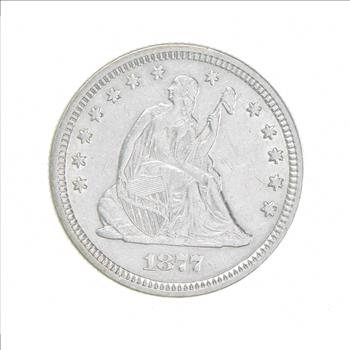 1877 Seated Liberty Quarter Dollar
