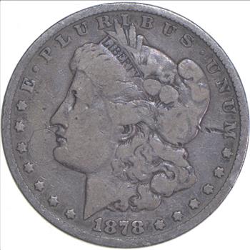 1878 Morgan Silver Dollar Reverse 1878 78 7TF - First Year