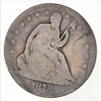 1878-CC Seated Liberty Half Dollar