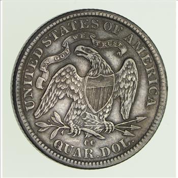 1878-CC Seated Liberty Quarter - Sharp