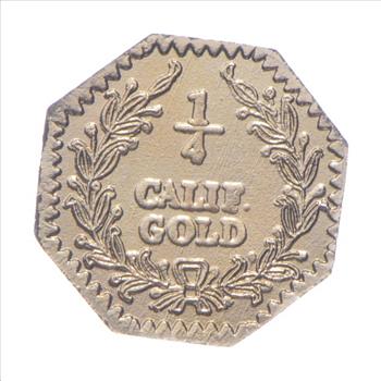 1881 Octagonal California Gold Rush Souvenir Token