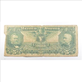 1886 $5 United States Silver Certificate Large Note
