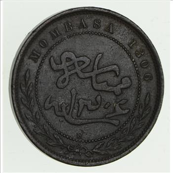 1888 Imperial British East Africa Co. Mombasa 1 Pice - Historic World Coin