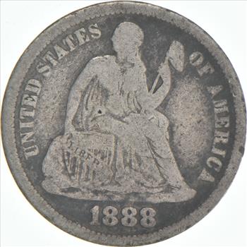 1888 Seated Liberty Dime - Charles Coin Collection