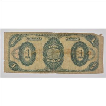1891 $1 United States Treasury Note - Large Note - F-350