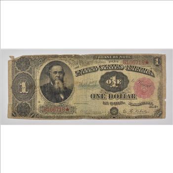 1891 $1 United States Treasury Note - Large Note - F-350