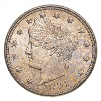 1891 Liberty V Nickel