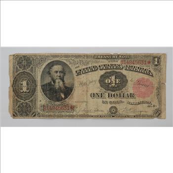 1891 One Dollar Treasury Note FR#351 - Very Rare