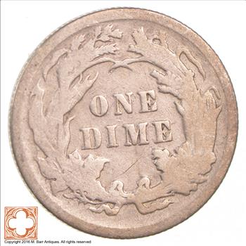 1891 Seated Liberty Silver Dime