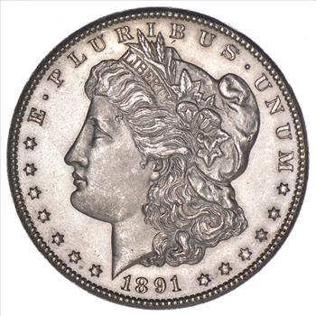 1891-CC Morgan Silver Dollar - Circulated