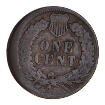 1892 Indian Head Cent - Circulated - Mint Error: Off Center
