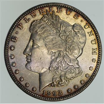 1893 Morgan Silver Dollar - Near Uncirculated