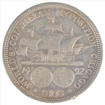 1893 Silver Columbian Exposition U.S. Commemorative Half Dollar
