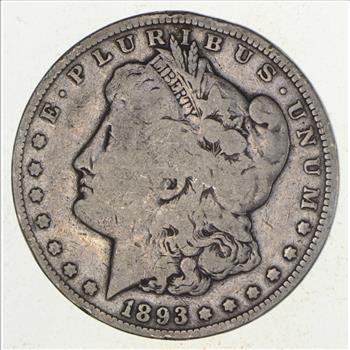 1893-CC Morgan Silver Dollar