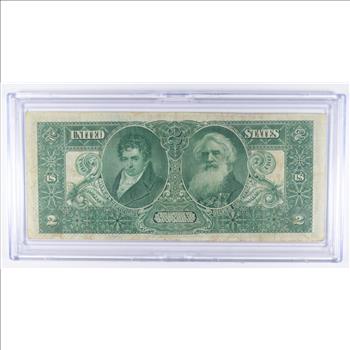 1896 $2 Educational Silver Certificate Large Size Note
