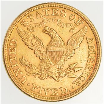 1897 Liberty Head $5 Gold Half Eagle