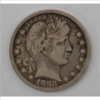 1898 Barber/Liberty Head Quarter Dollar