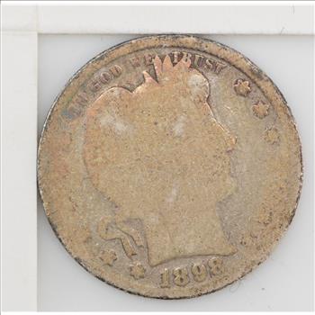 1898 Barber/Liberty Head Quarter Dollar