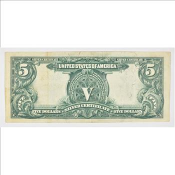 1899 $5 United States Silver Certificate - Large Note