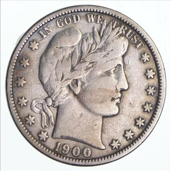 1900 Barber Silver Half Dollar