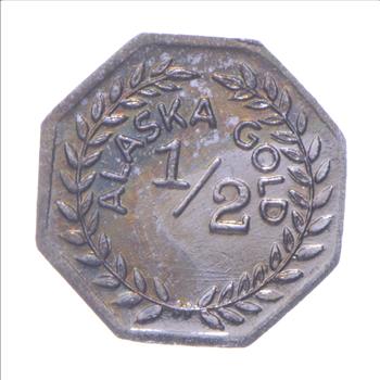 1900 Octagonal Alaska Gold Rush Souvenir Token