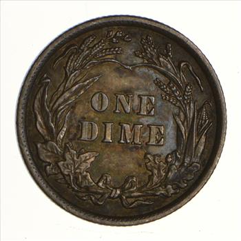 1902 Barber Silver Dime - Near Uncirculated
