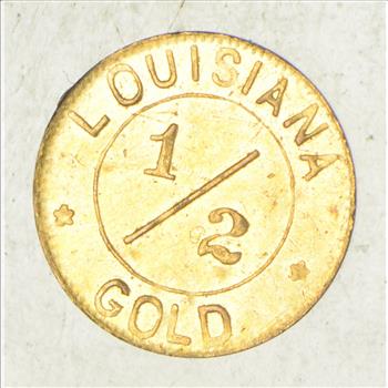1904 Louisiana Purchase Exposition 1/2 Gold Token