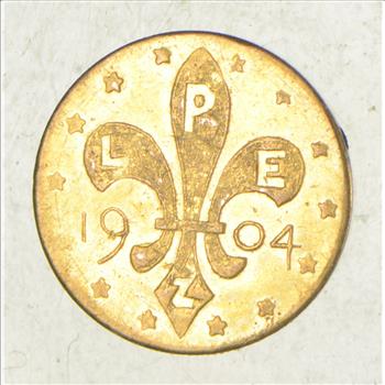 1904 Louisiana Purchase Exposition 1/2 Gold Token