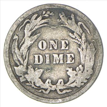 1906 Barber Liberty 90% Silver United States Dime