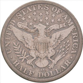 1907-D Barber Half Dollar Charles Coin Collection
