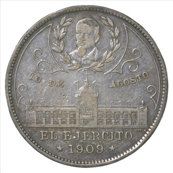 1909 1809 Ecuador Latin American First Cry Of Independence Silver Medal