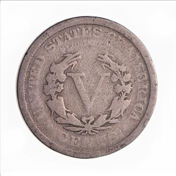 1909 Liberty Head V Nickel - Circulated Condition - Over 100 Years Old!