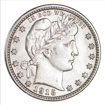 1915-D Barber Quarter - Sharp