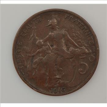 1916 France 5 Centimes