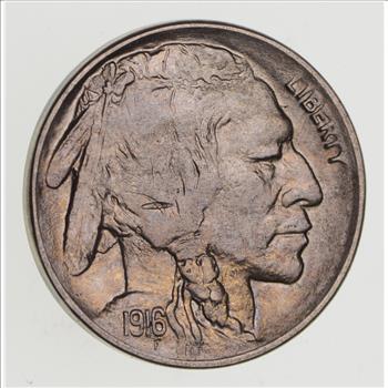 1916-D Buffalo Indian Head Nickel - Near Uncirculated
