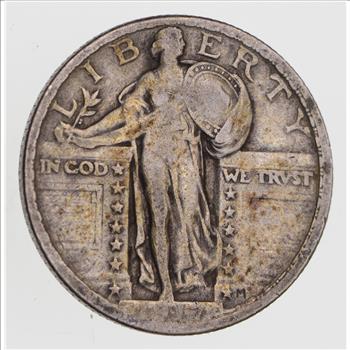 1917 Standing Liberty Quarter - Type 2 - Circulated