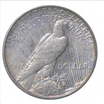 1922-D Peace Silver Dollar Rainbow Toned