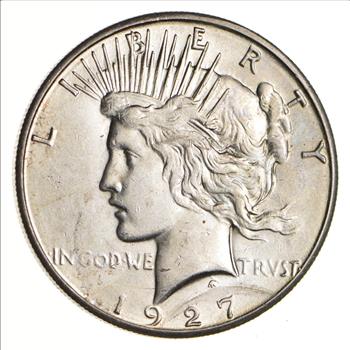 1927-S Peace Silver Dollar - Near Uncirculated