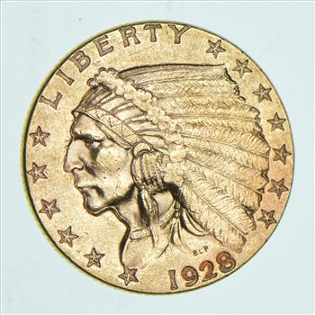 1928 $2.50 Indian Head Gold Quarter Eagle