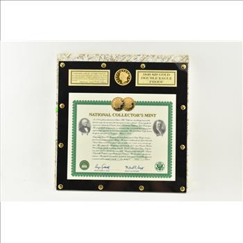 1933 $20 Saint-Gaudens Gold Double Eagle Proof Copy Display & COA 1.5 Oz Gold