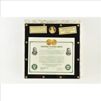 1933 $20 Saint-Gaudens Gold Double Eagle Proof Copy Display & COA 1.5 Oz Gold